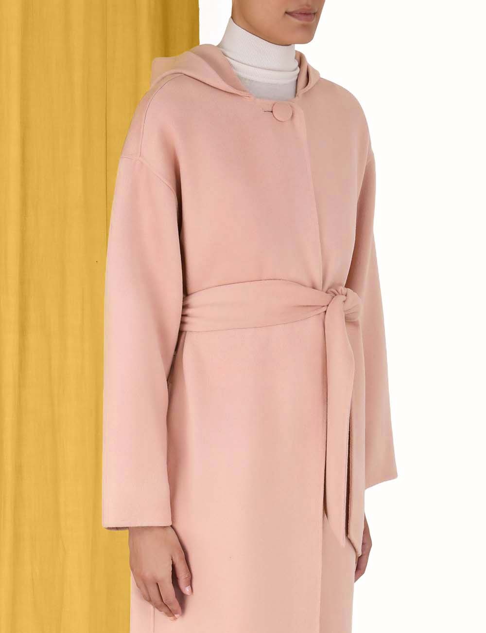 LUMINOSITY FELTED HOODED COAT - 5