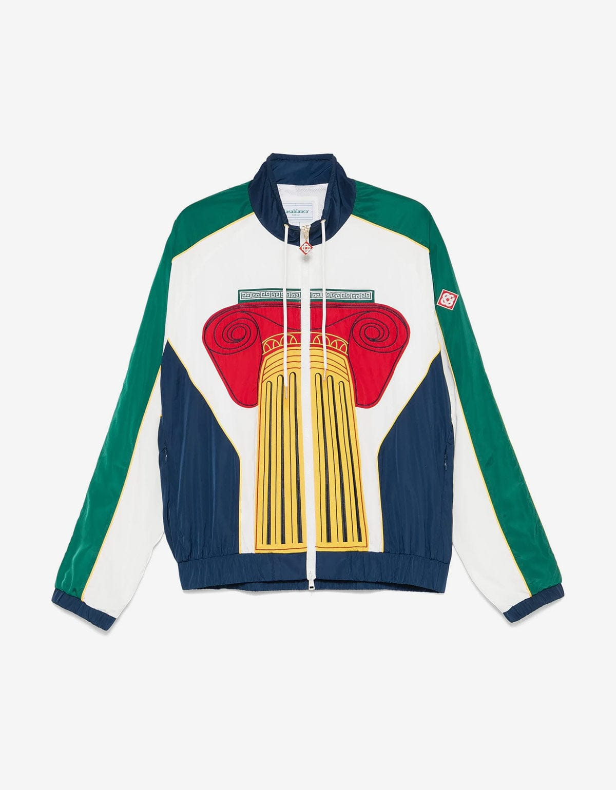Casablanca Multi Column Embroidered Windbreaker Jacket - 1