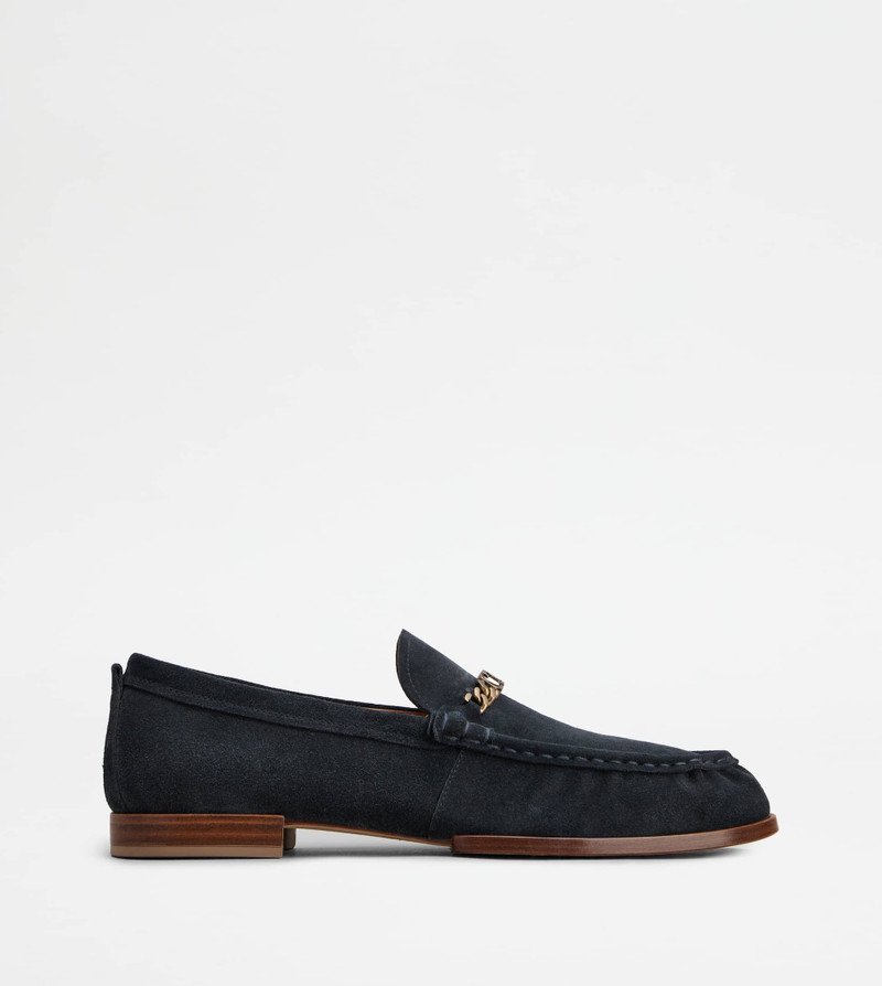 LOAFERS IN SUEDE - BLUE 1