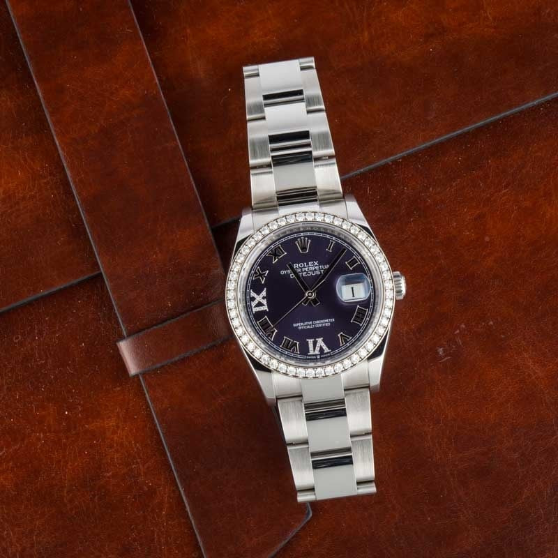 Rolex Datejust 126284 Purple Dial - 6