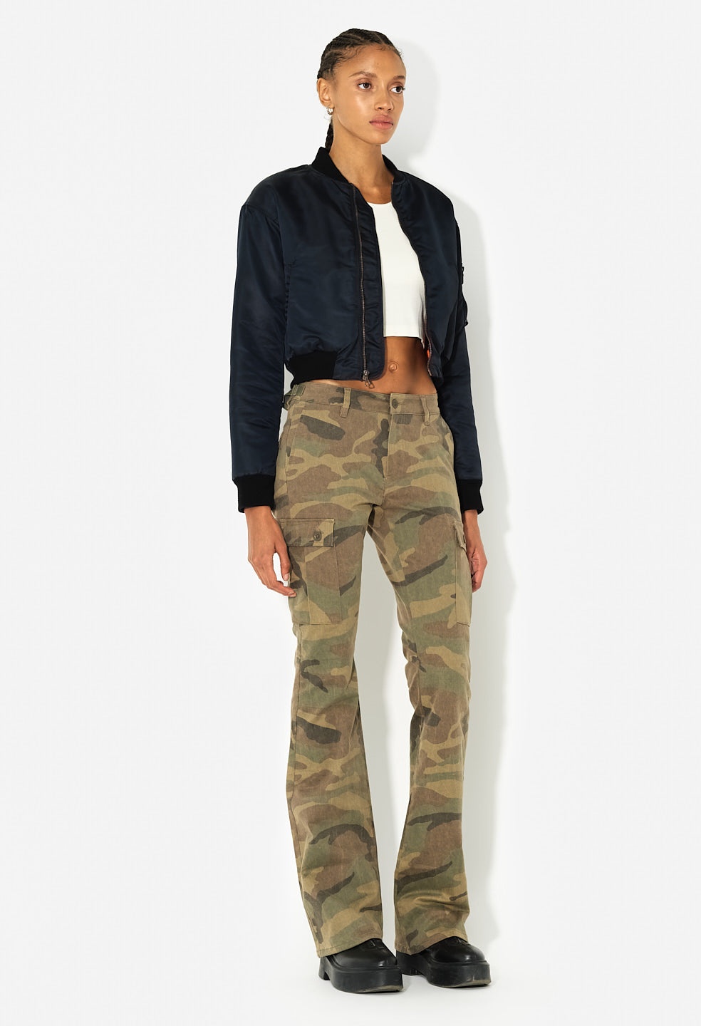 HUNTER CROPPED BOMBER - 3