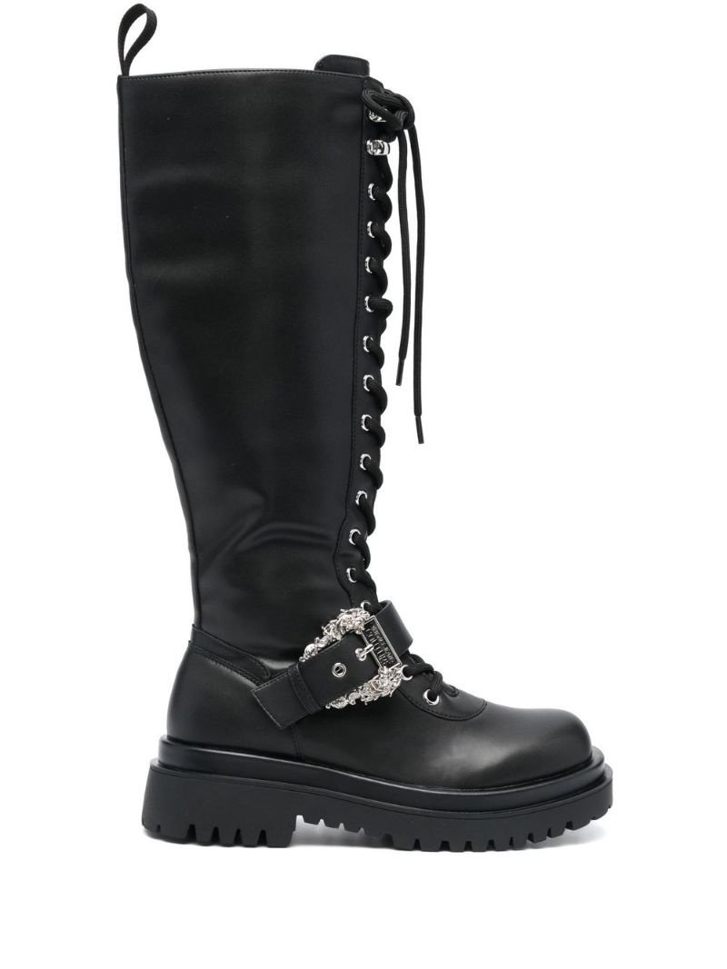 buckle-detail lace-up boots - 1