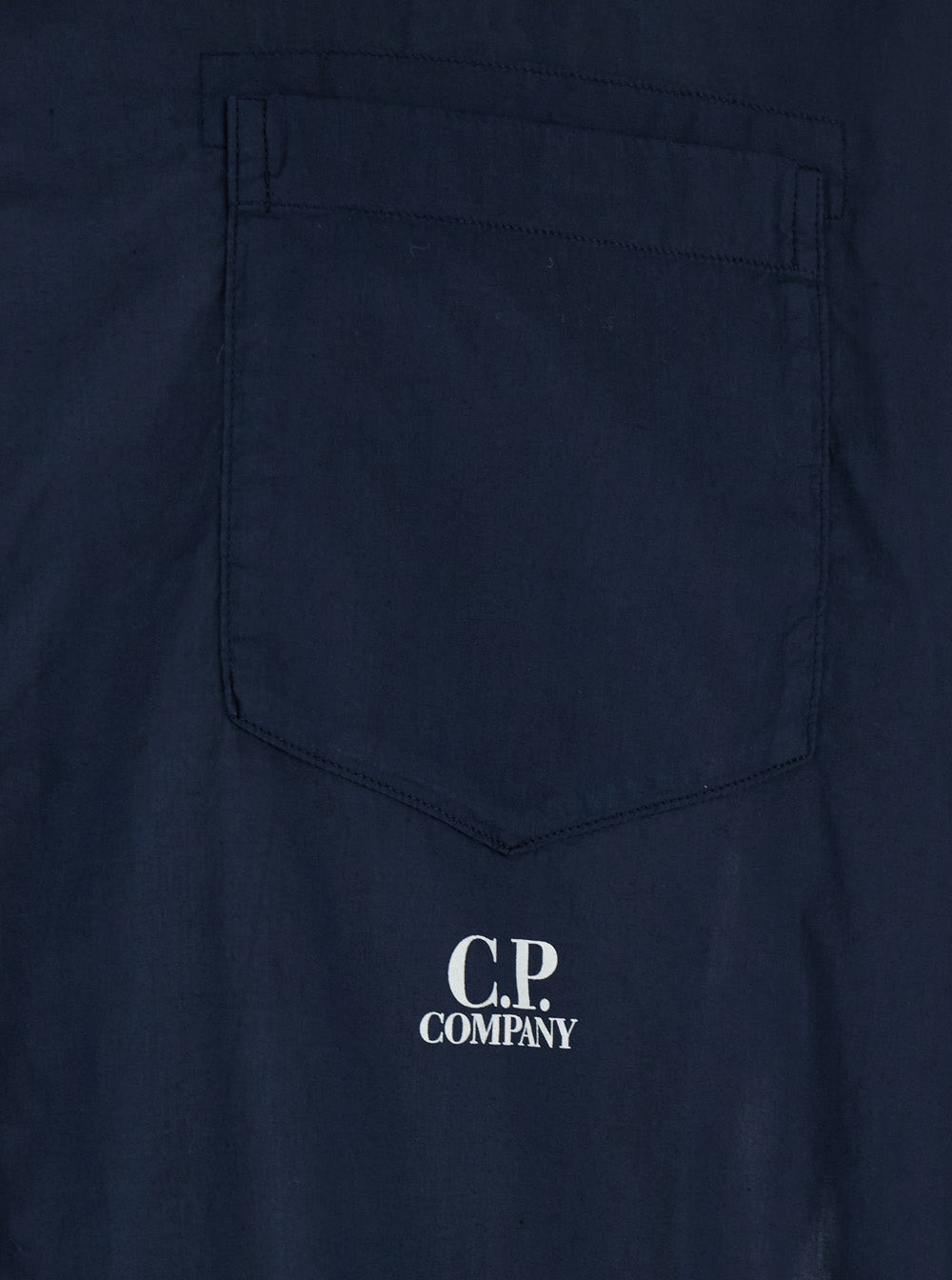 C.P. Company Men Blue Shirt With Classic Collar And Logo Lettering On The Front In Cotton Man - 3