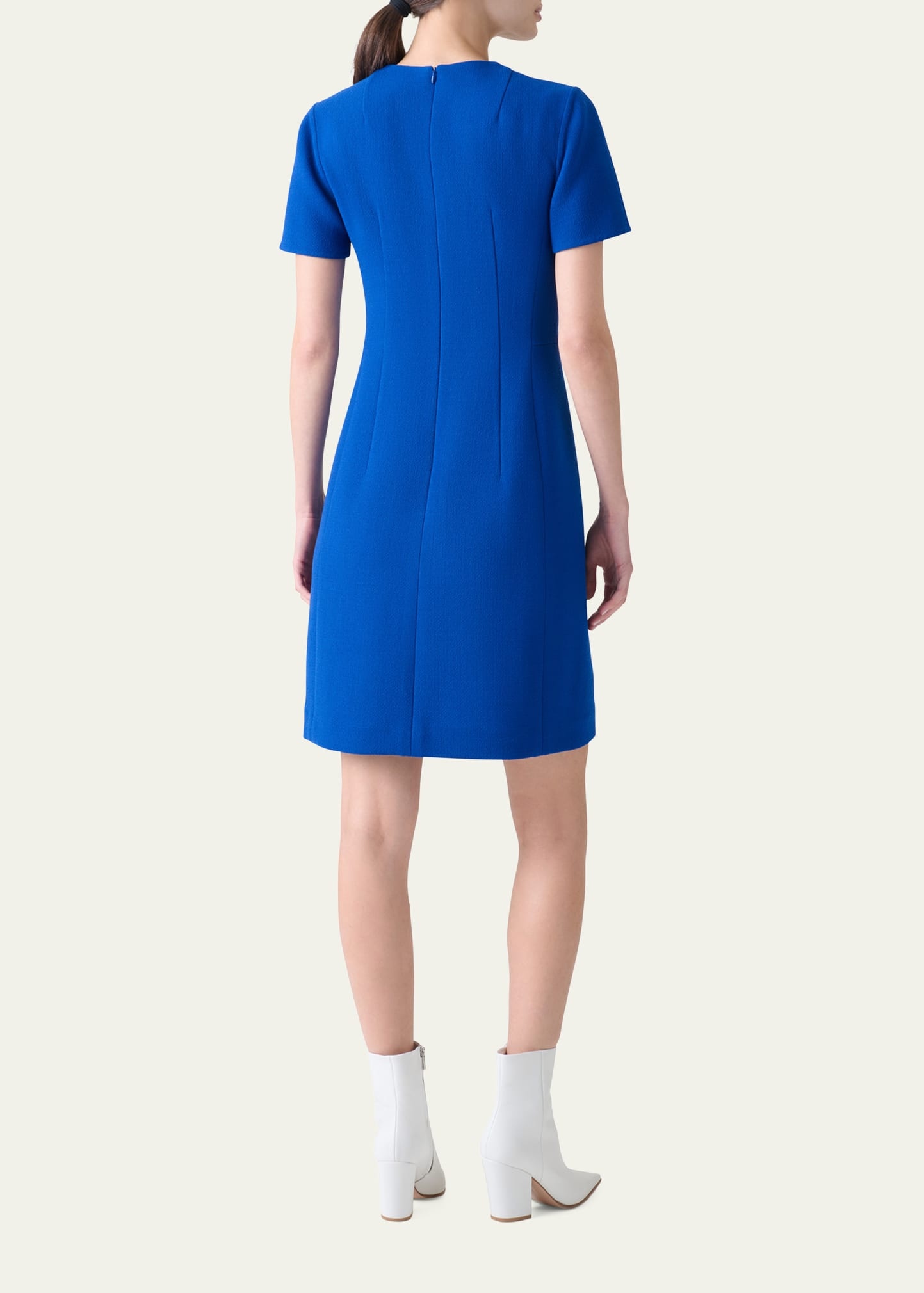 Tailored Wool Crepe Dress - 3