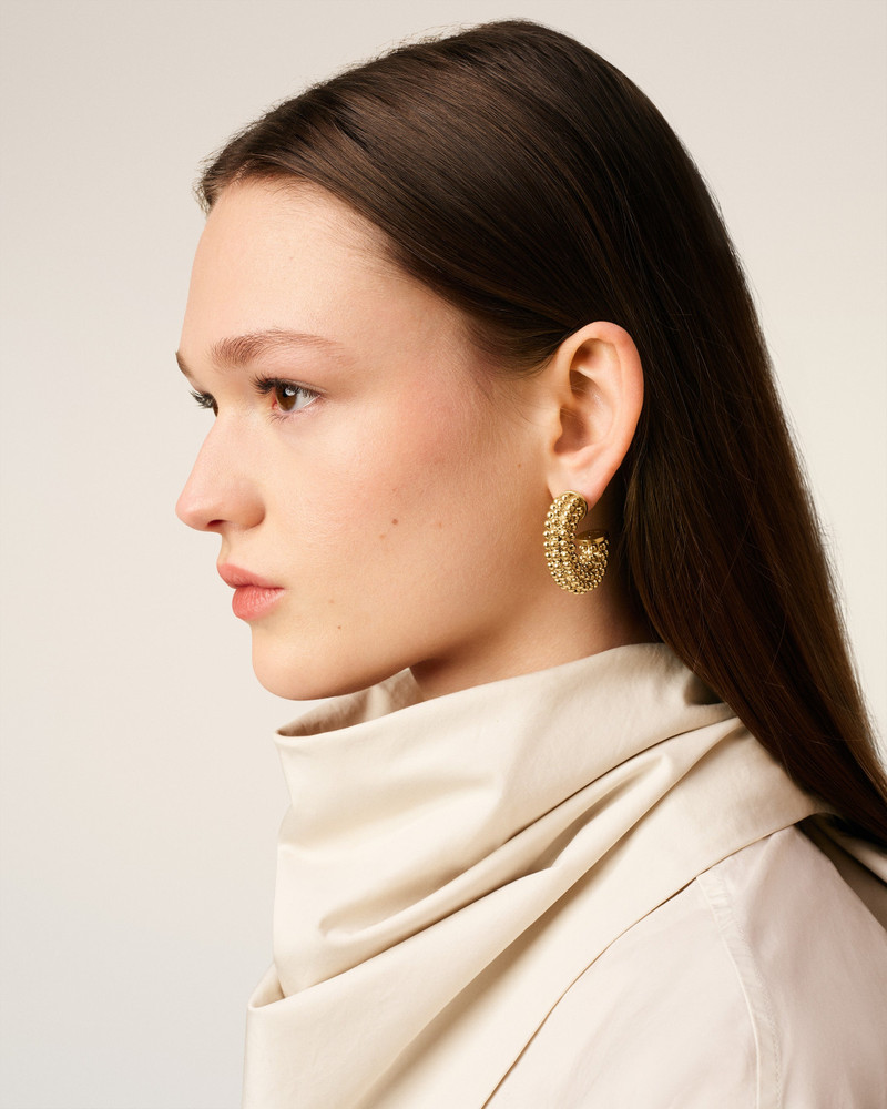 AMI Paris GOLD BRASS PEARL EARRINGS outlook