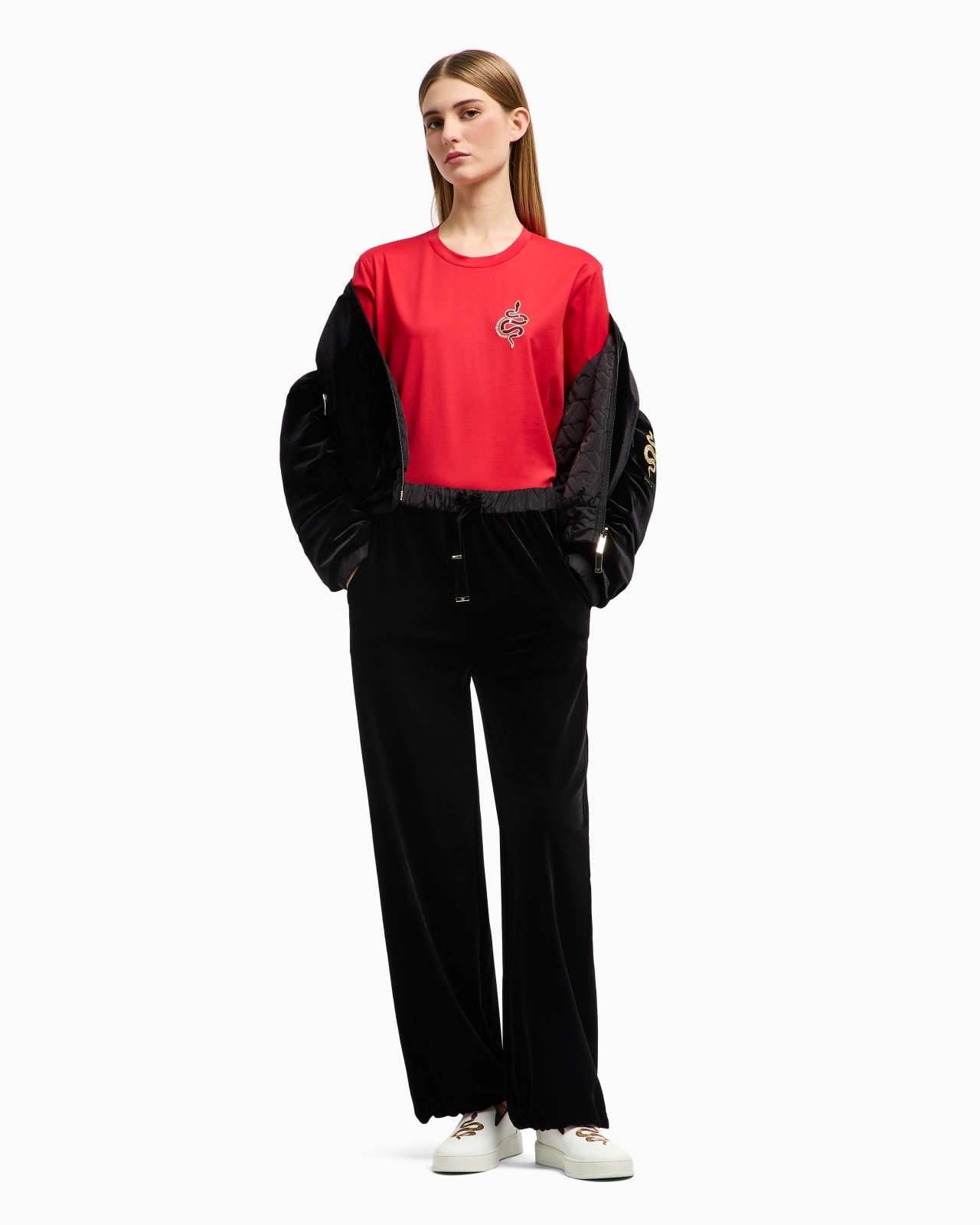 MERCERISED JERSEY T-SHIRT WITH LUNAR NEW YEAR EMBROIDERY - 4