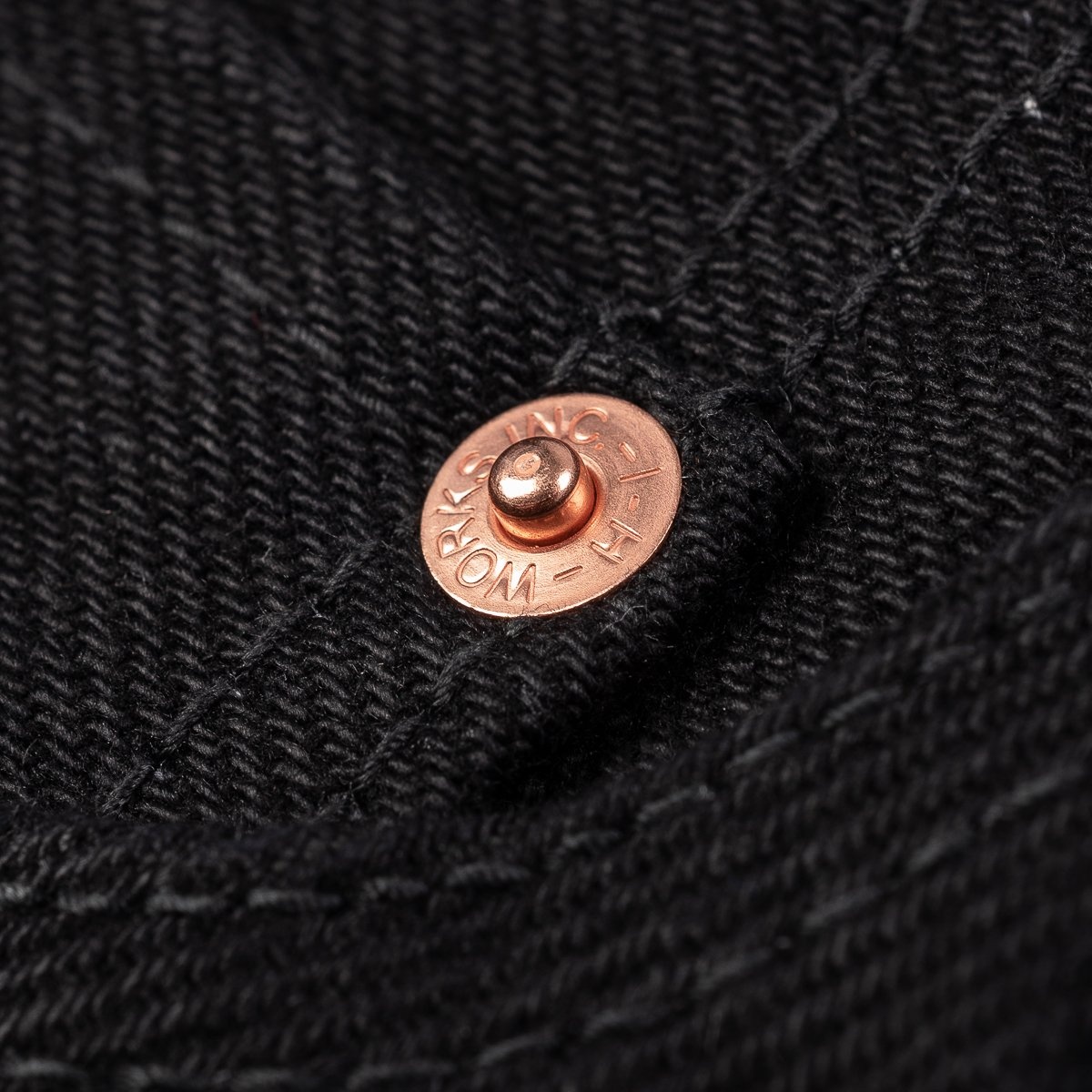 IH-555S-SBG 21oz Selvedge Denim Super Slim Cut Jeans -  Superblack (Fades To Grey) - 9