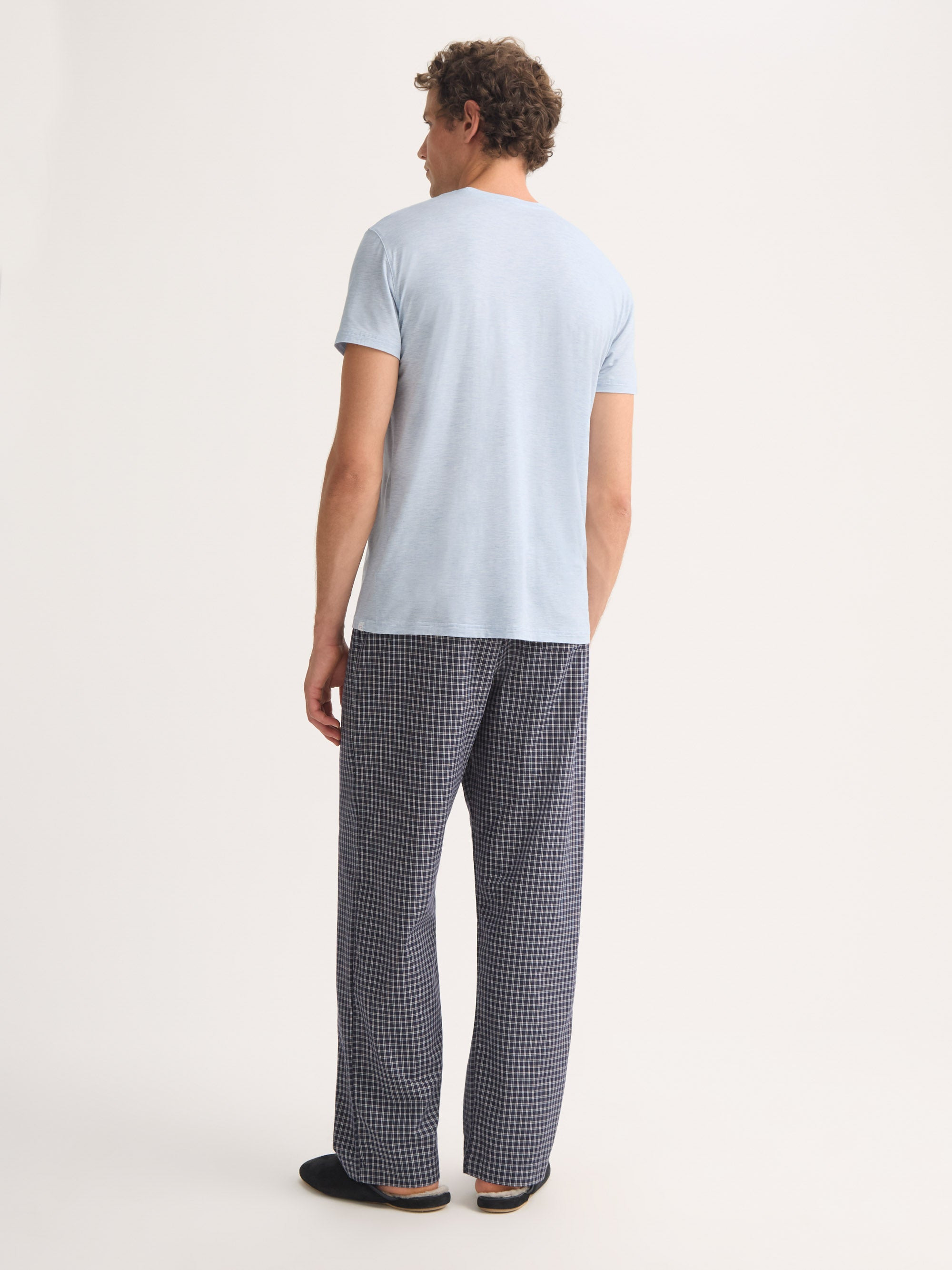 Men's T-Shirt Ethan Micro Modal Stretch Blue - 4