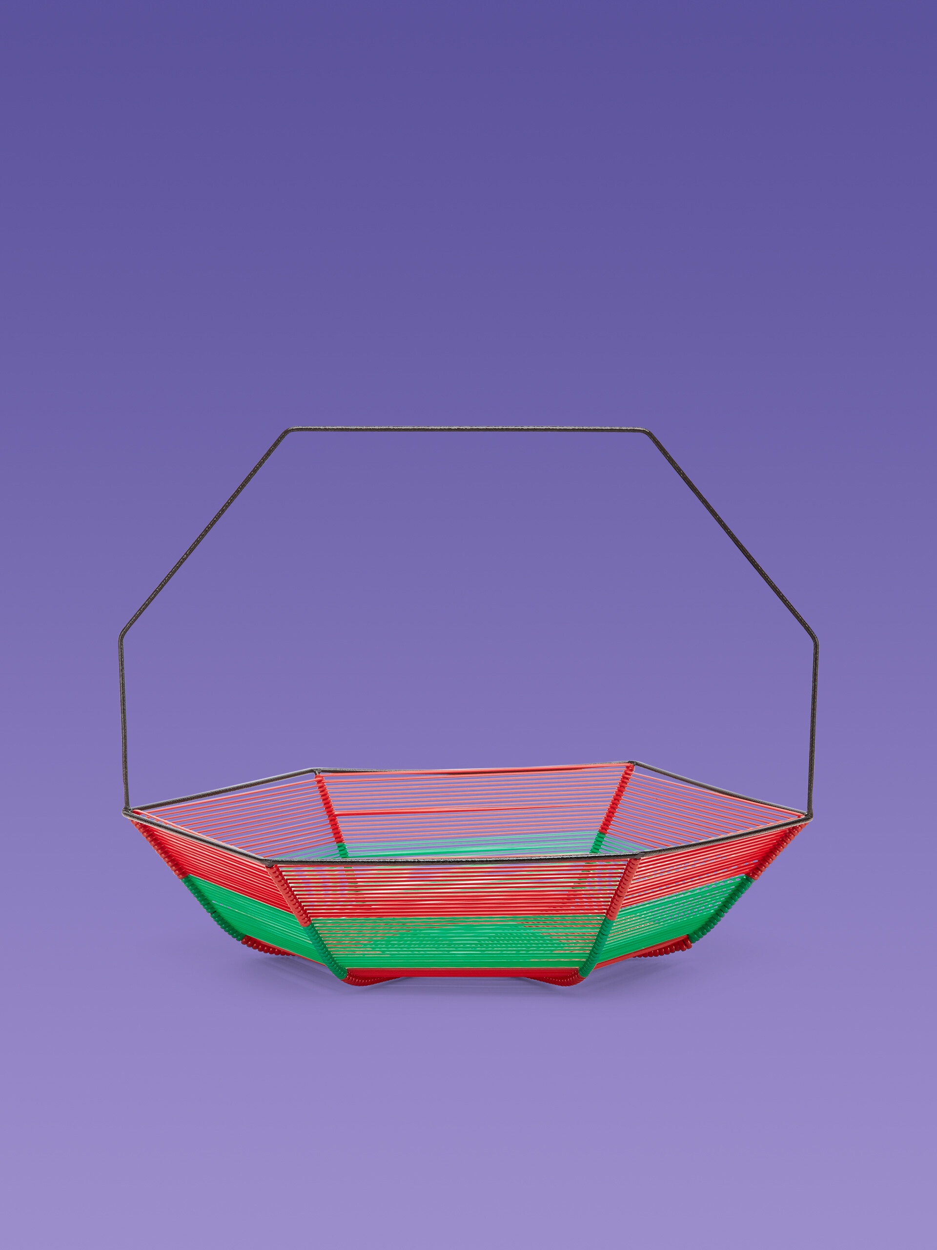 MARNI MARKET HEXAGONAL GREEN AND RED FRUIT HOLDER - 1