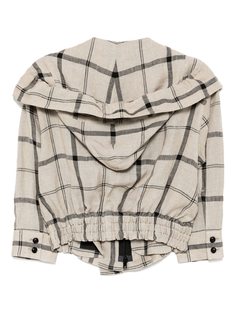 Y's checked jacket outlook