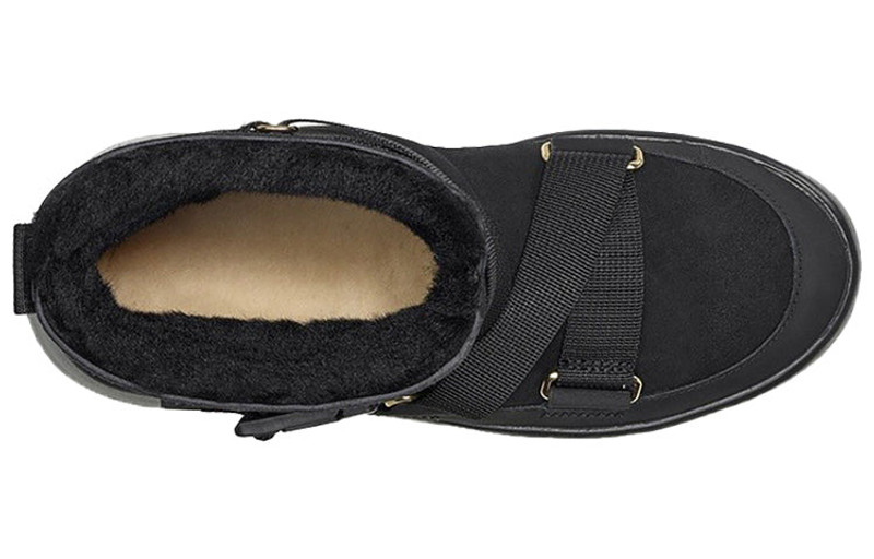 (WMNS) UGG Classic Boom Buckle Snow boots Black 1104616-BLK 6