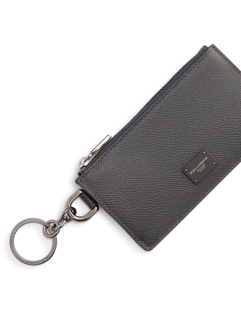 logo plaque zipped cardholder - 3