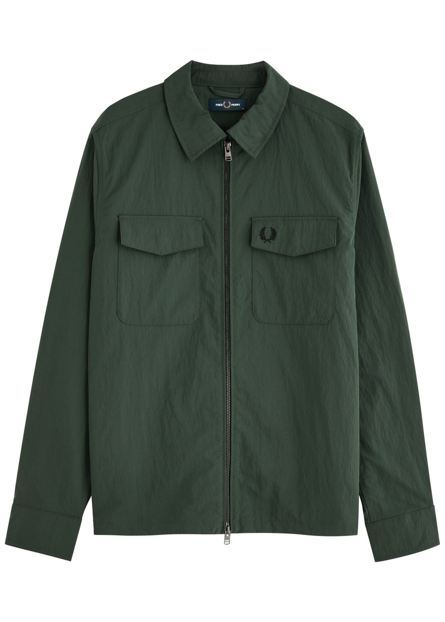 Fred Perry Logo-embroidered Shell Overshirt - 1