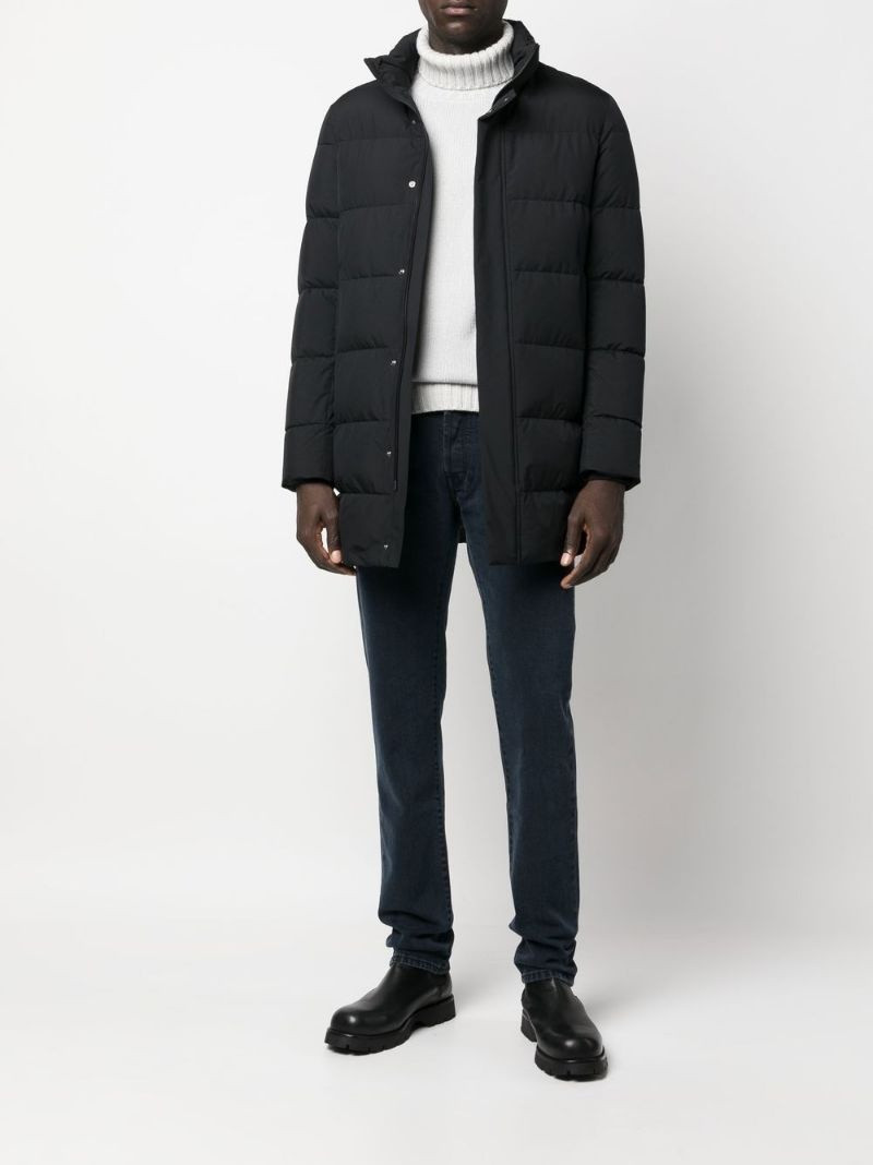 Herno padded zip-up coat outlook