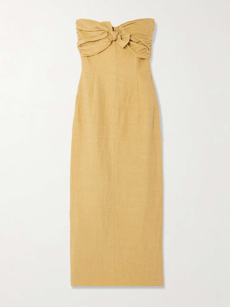 Rahel tie-front cotton-blend midi dress - 1