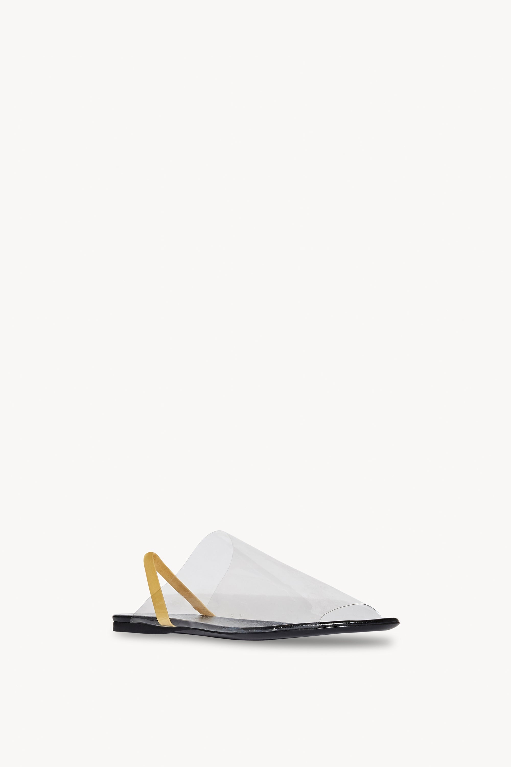 Clear Sandal in Vinyl and Leather - 2