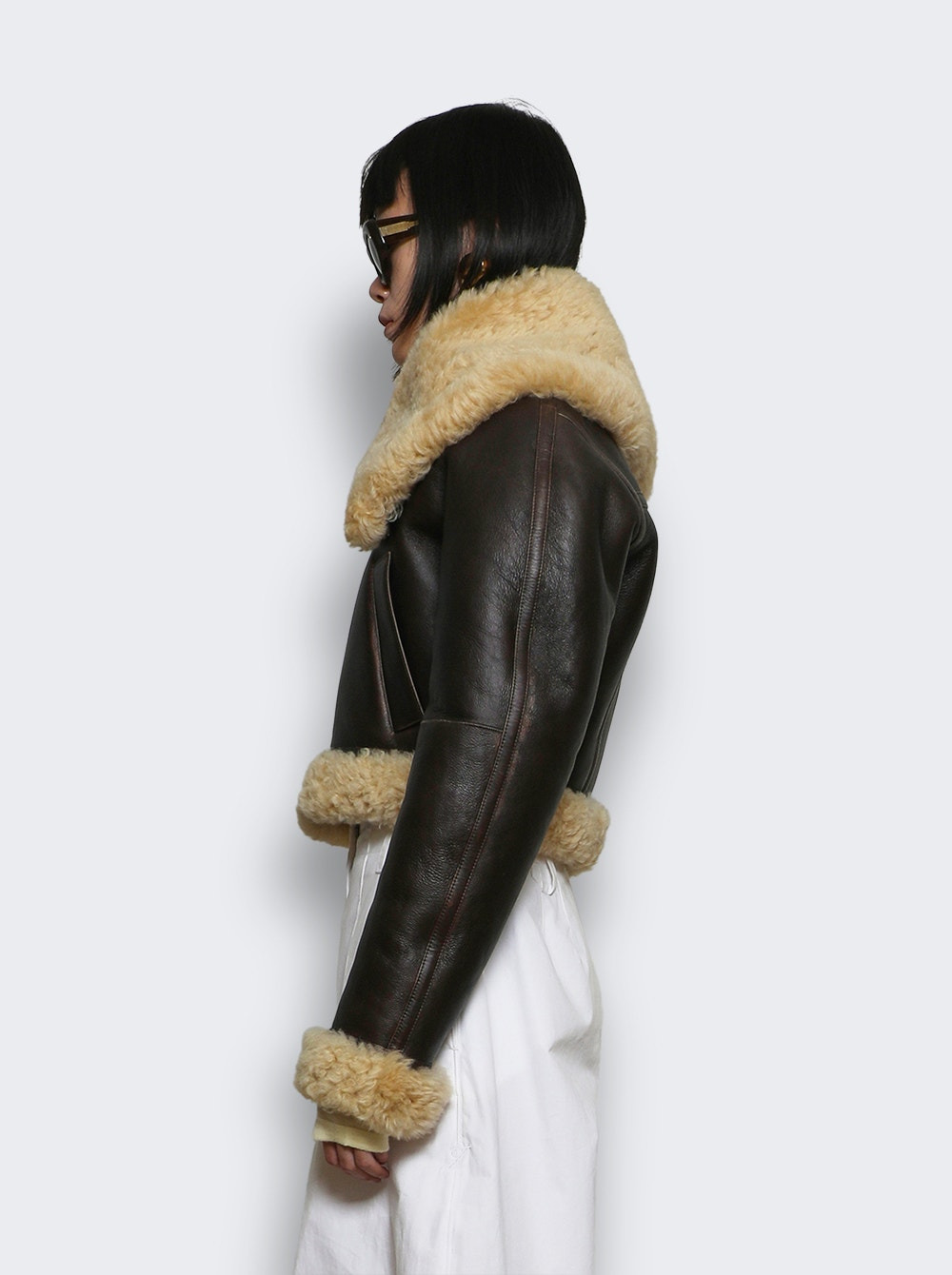 The Aviator Jacket Dark Brown - 4