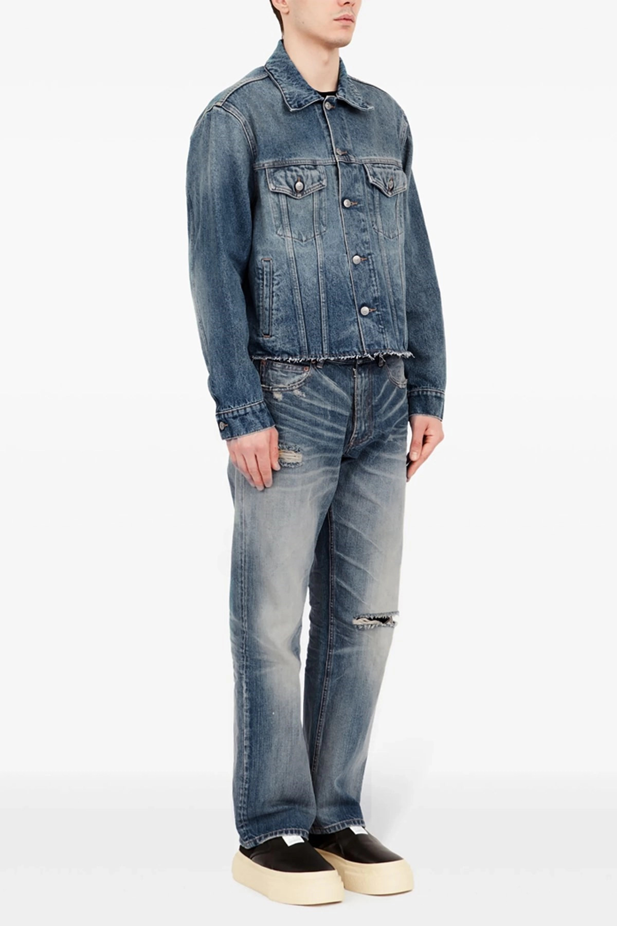 Raw cut denim jacket - 2