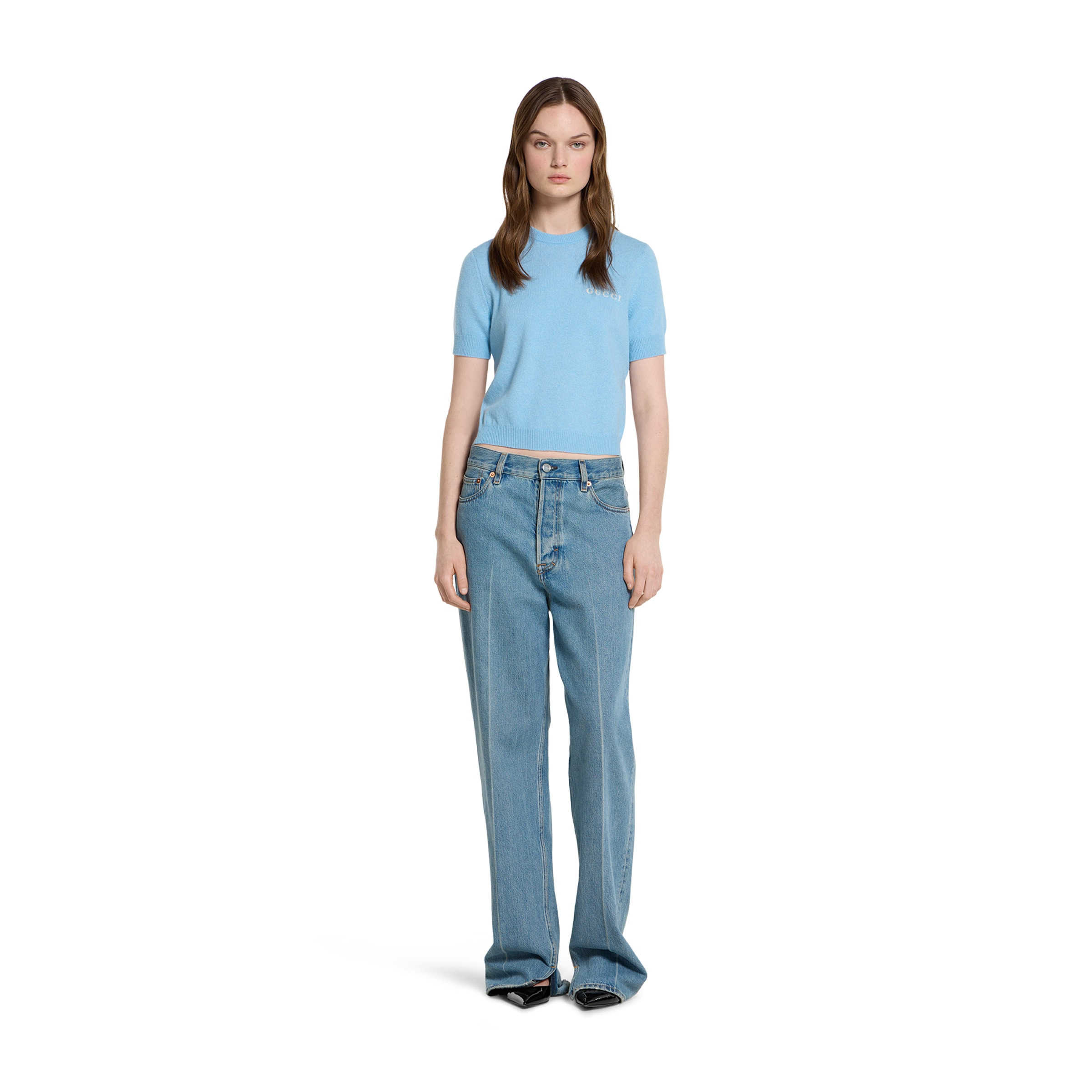 Cashmere top with intarsia - 2