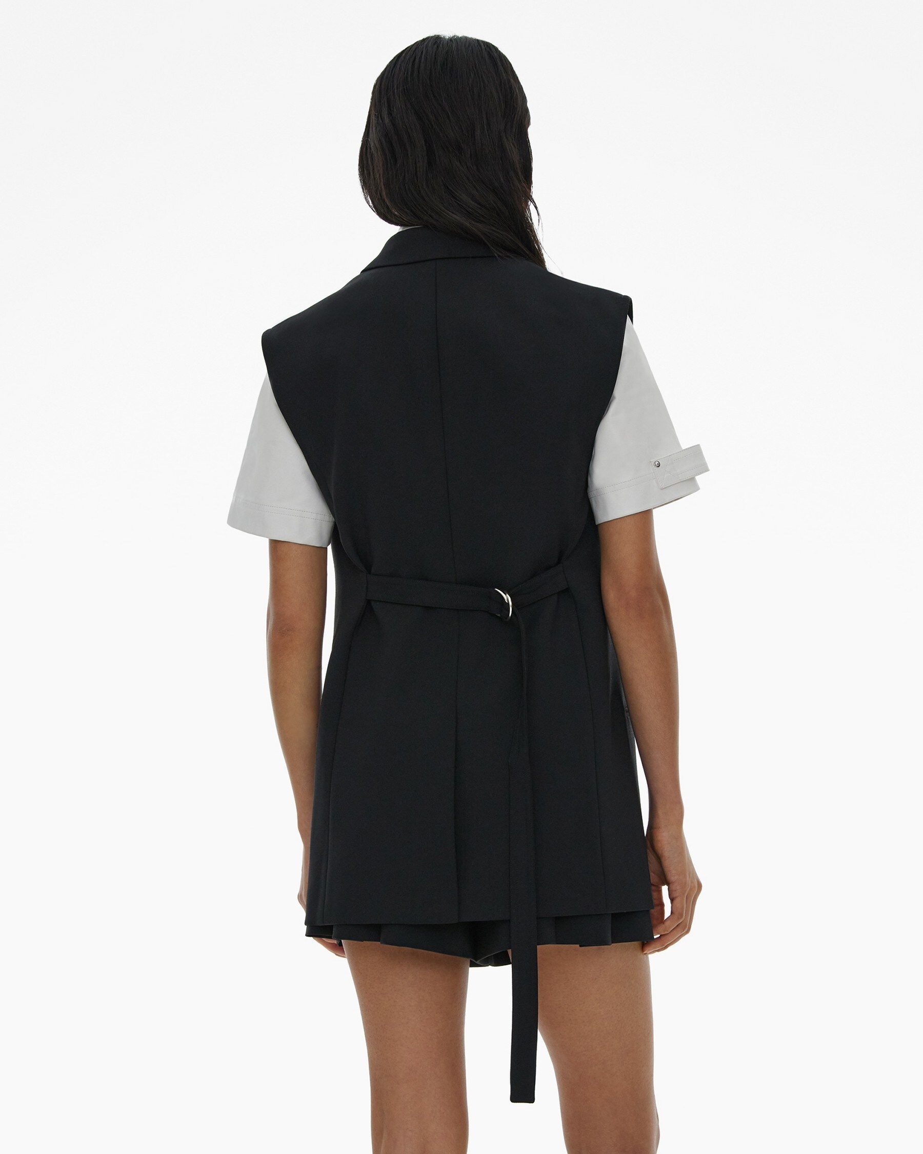 BELTED BLAZER VEST - 4