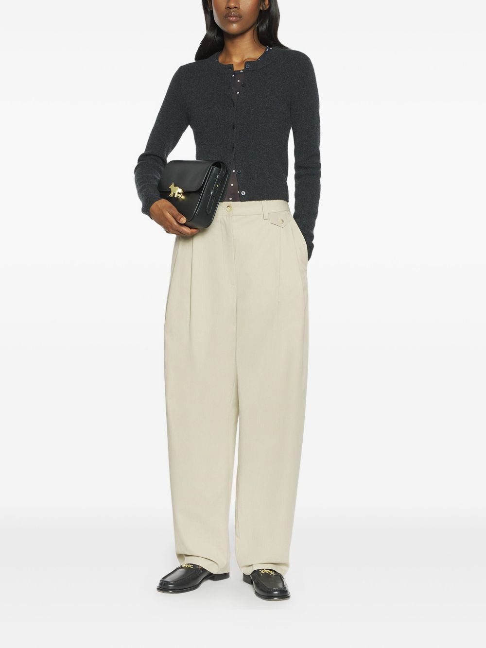 pleated-pocket trousers - 2