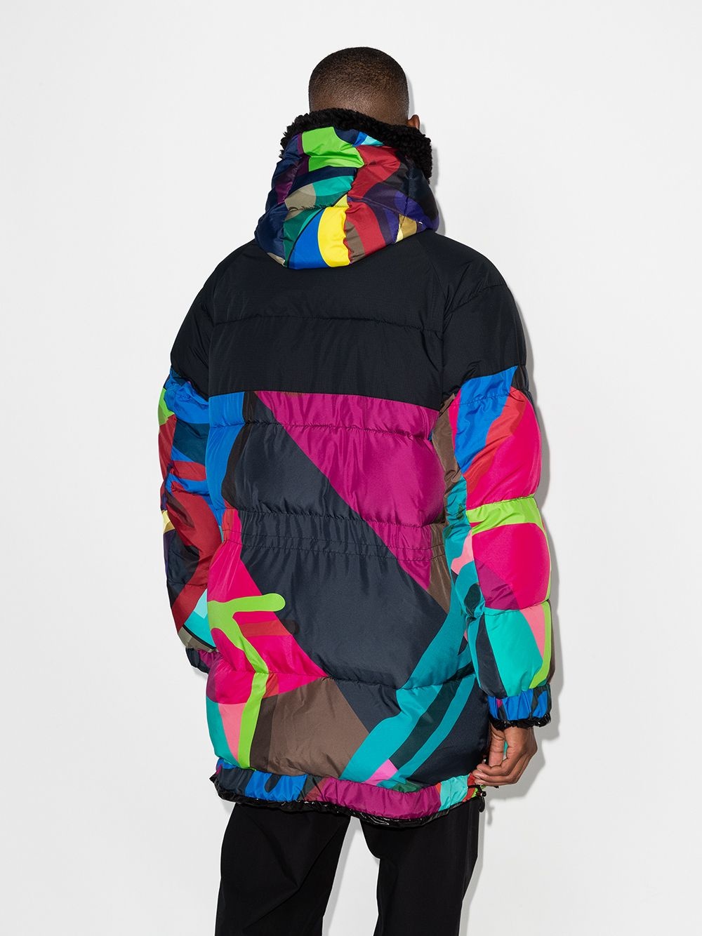 x KAWS graphic-print padded coat - 3