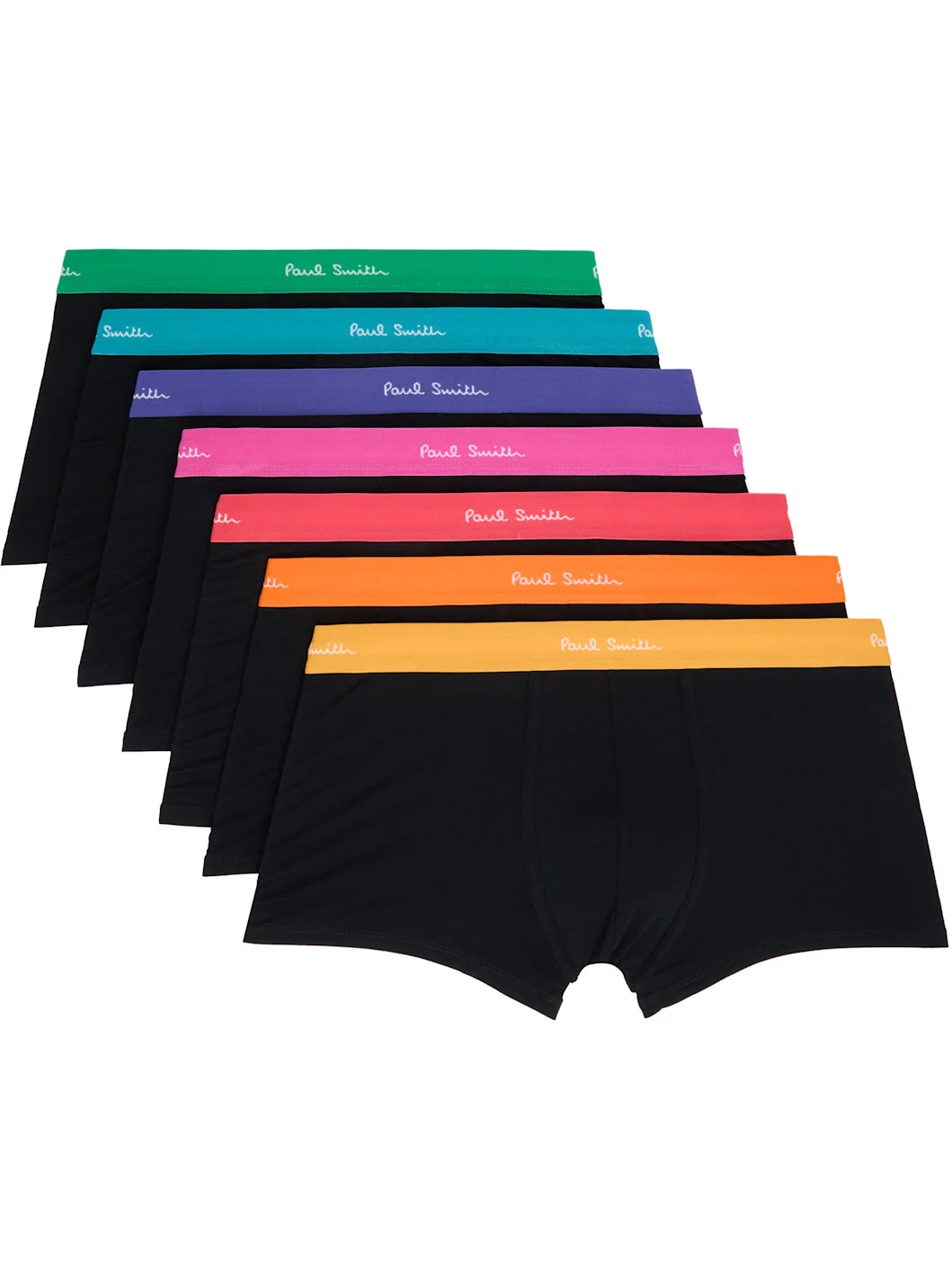 Seven-Pack Multicolor Organic-Cotton Boxer Briefs - 1