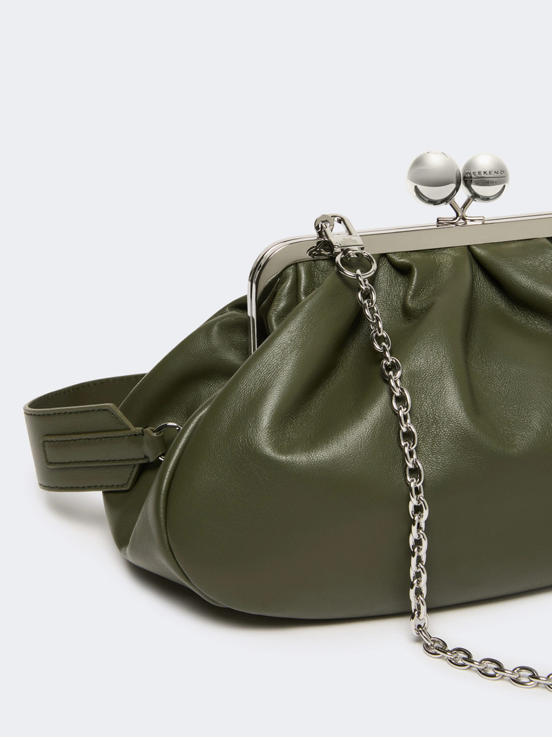 CUBICO Medium sheepskin Pasticcino Bag - DARK GREEN 3