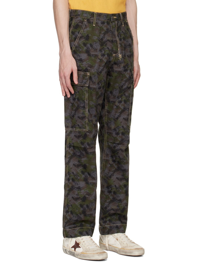 Ksubi Blue & Green Fugitive Cargo Pants outlook