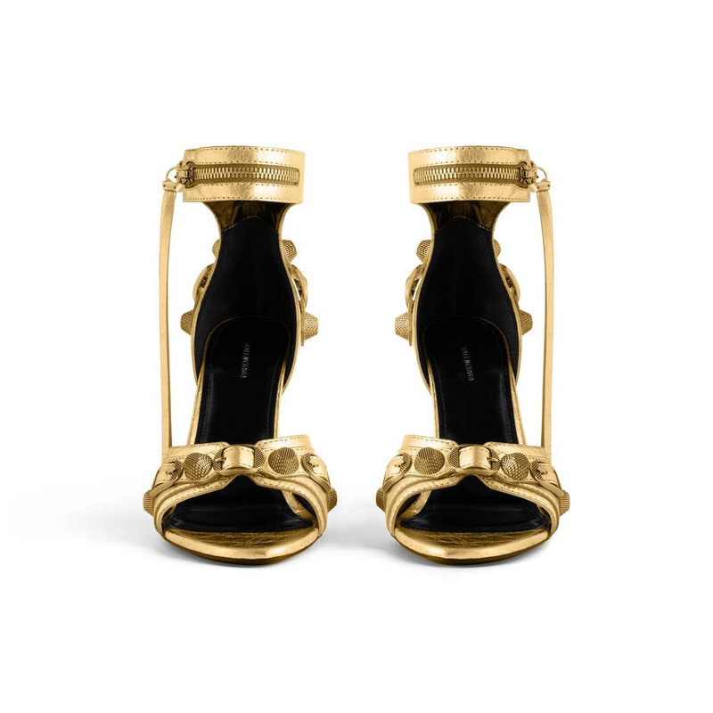 Women's Cagole 110mm Sandal Metallized in Gold 3