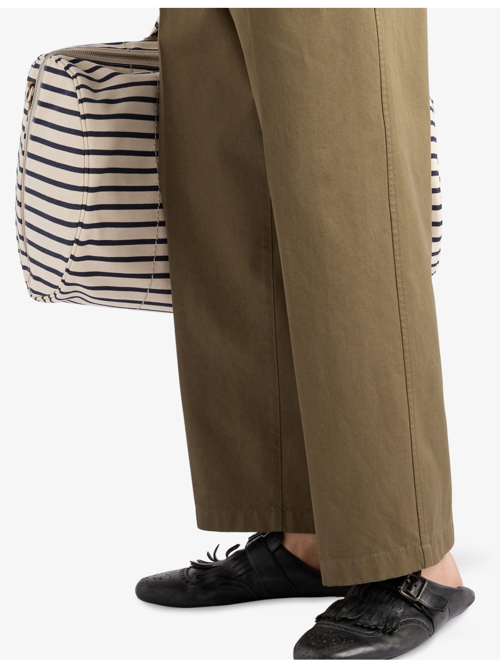 Wide-Leg Cotton Chino Trousers - 3