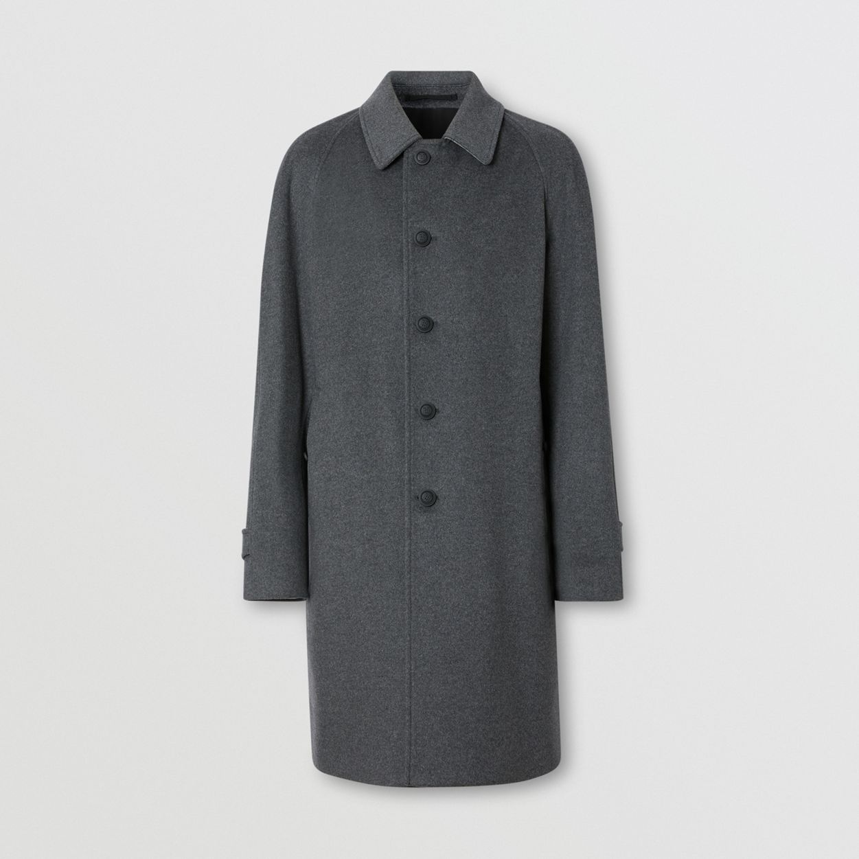 Button Detail Wool Cashmere Car Coat - 1