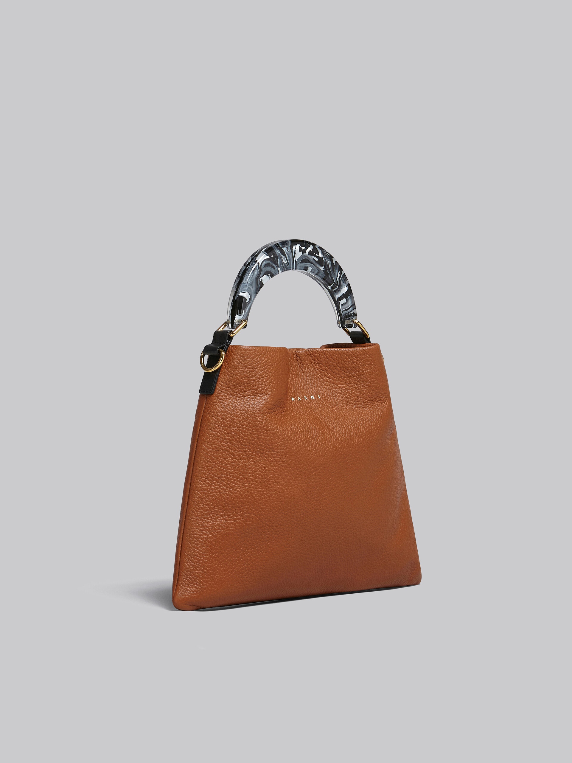 VENICE SMALL BAG IN BROWN LEATHER - 6