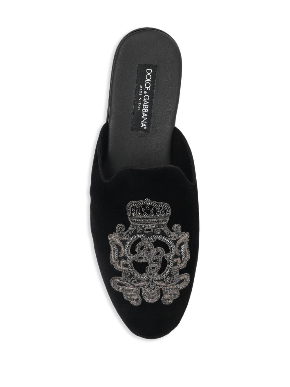 logo-embroidered slippers - 4