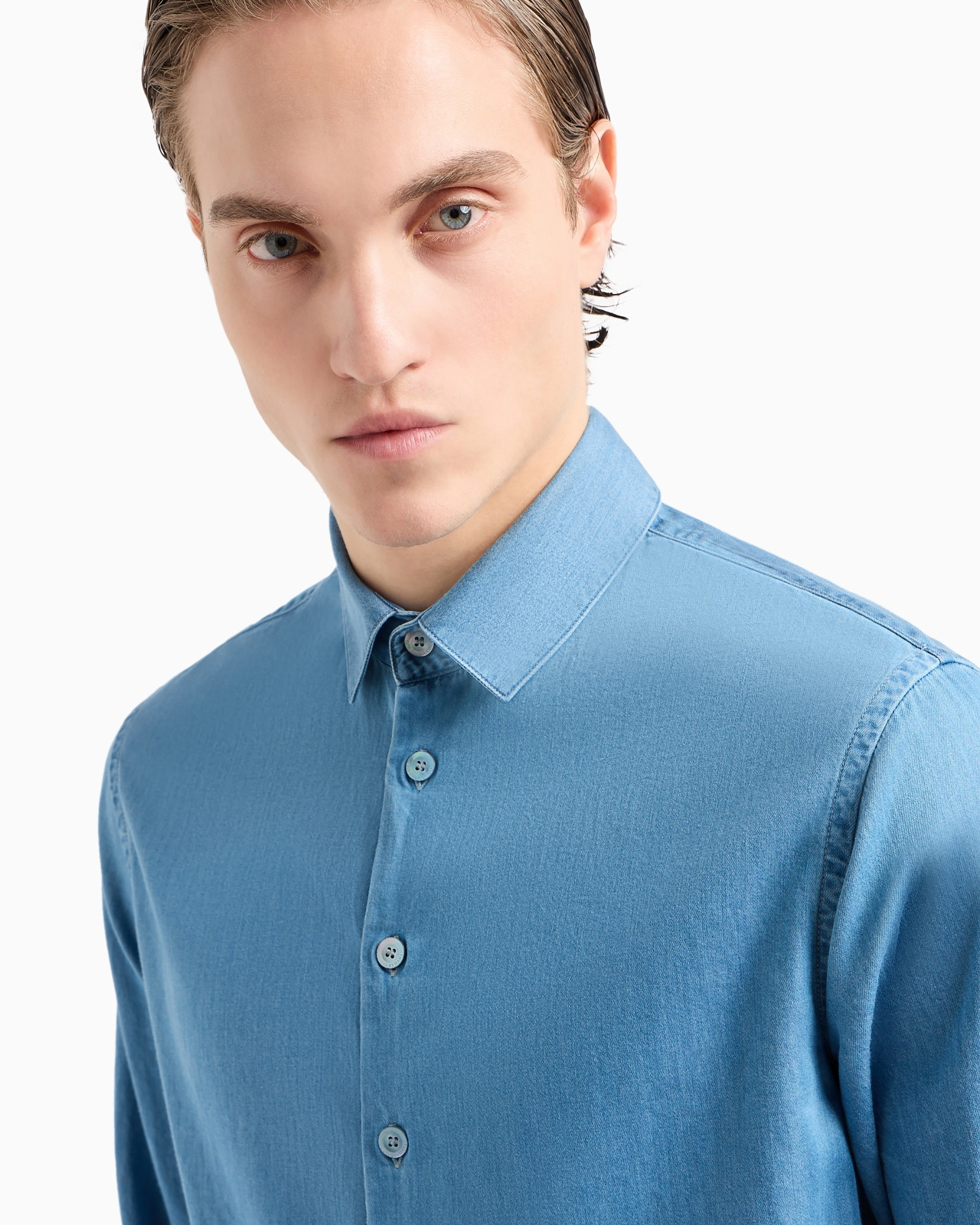 Denim Collection cotton denim shirt - 5