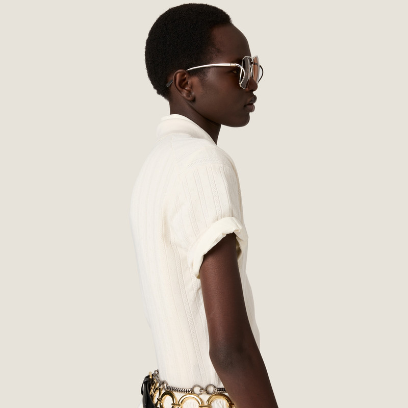 Cashmere and silk polo sweater 5