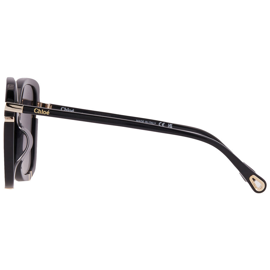 Open Box - Chloe Grey Gradient Square Ladies Sunglasses CH0106SA 005 59 - 4