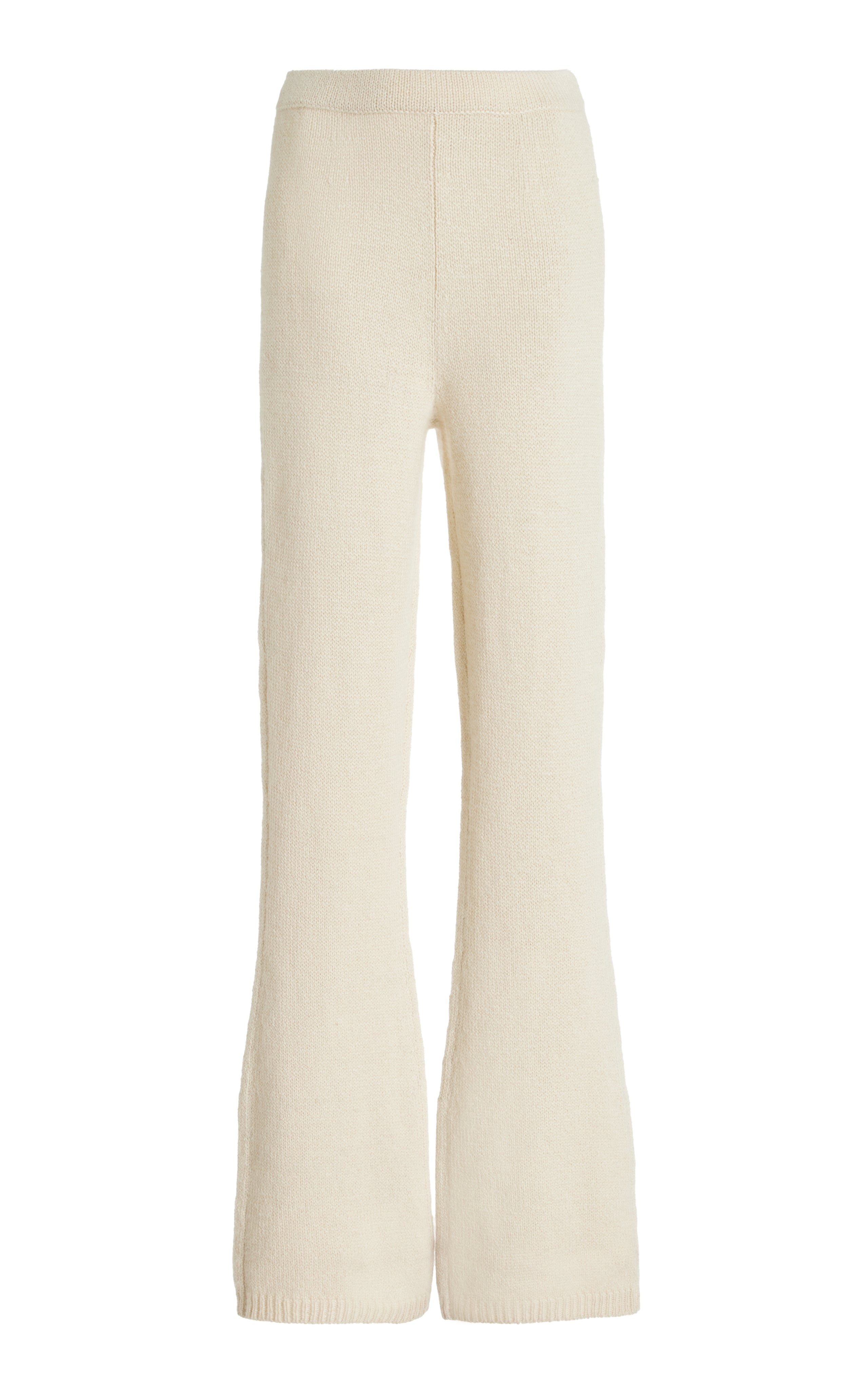Ornston Knit Pant in Ivory Cashmere - 1