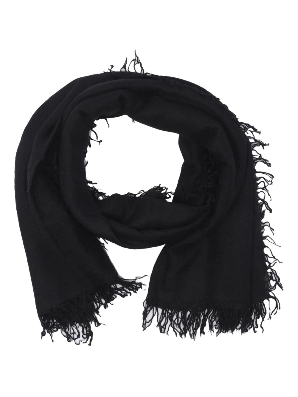 fringed logo scarf - 1