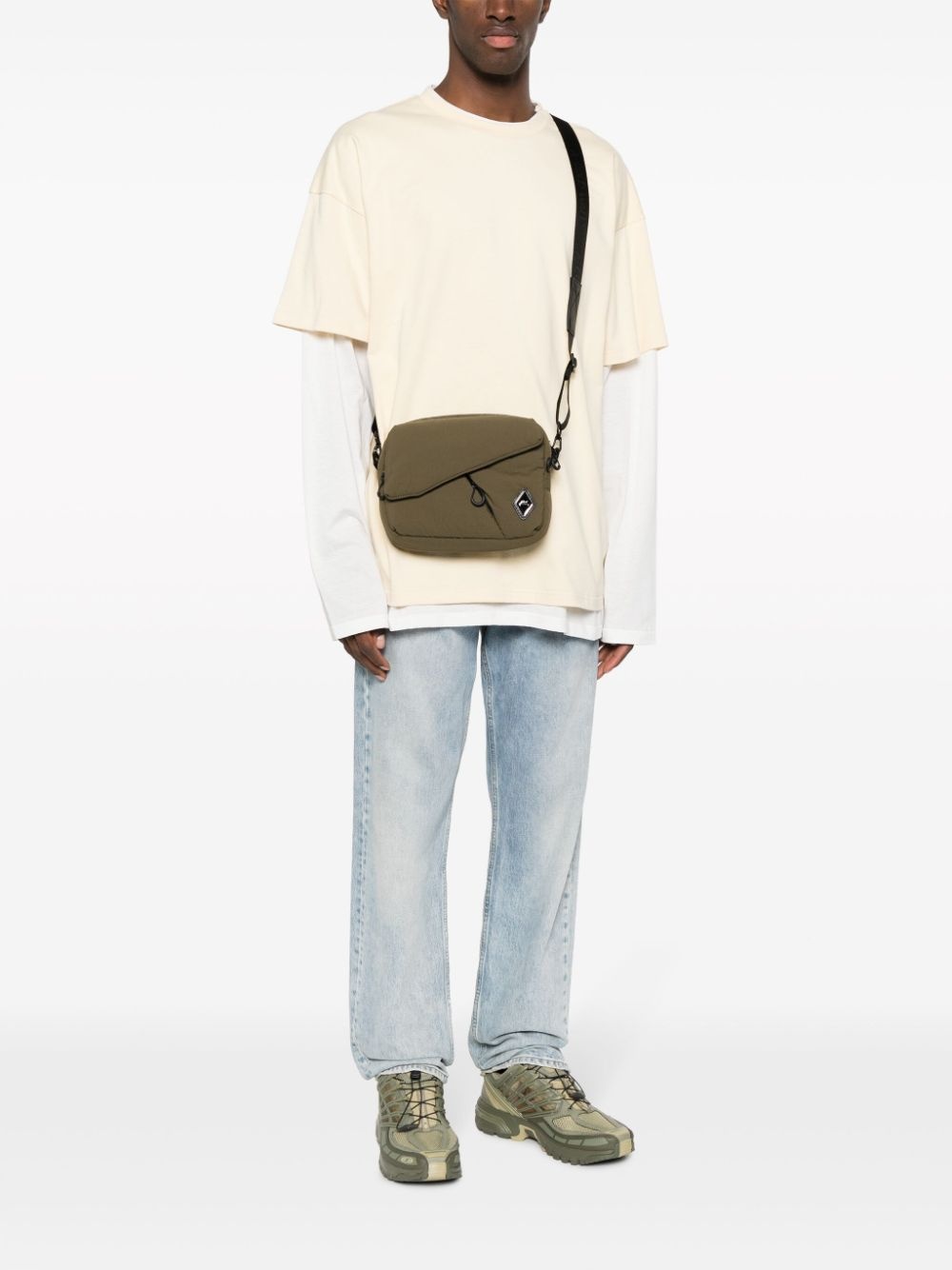 Diamond padded messenger bag - 2