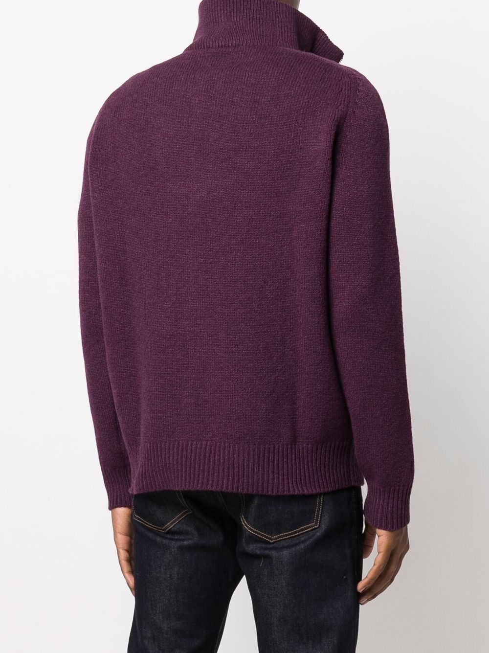 high-neck half-zip sweater - 4