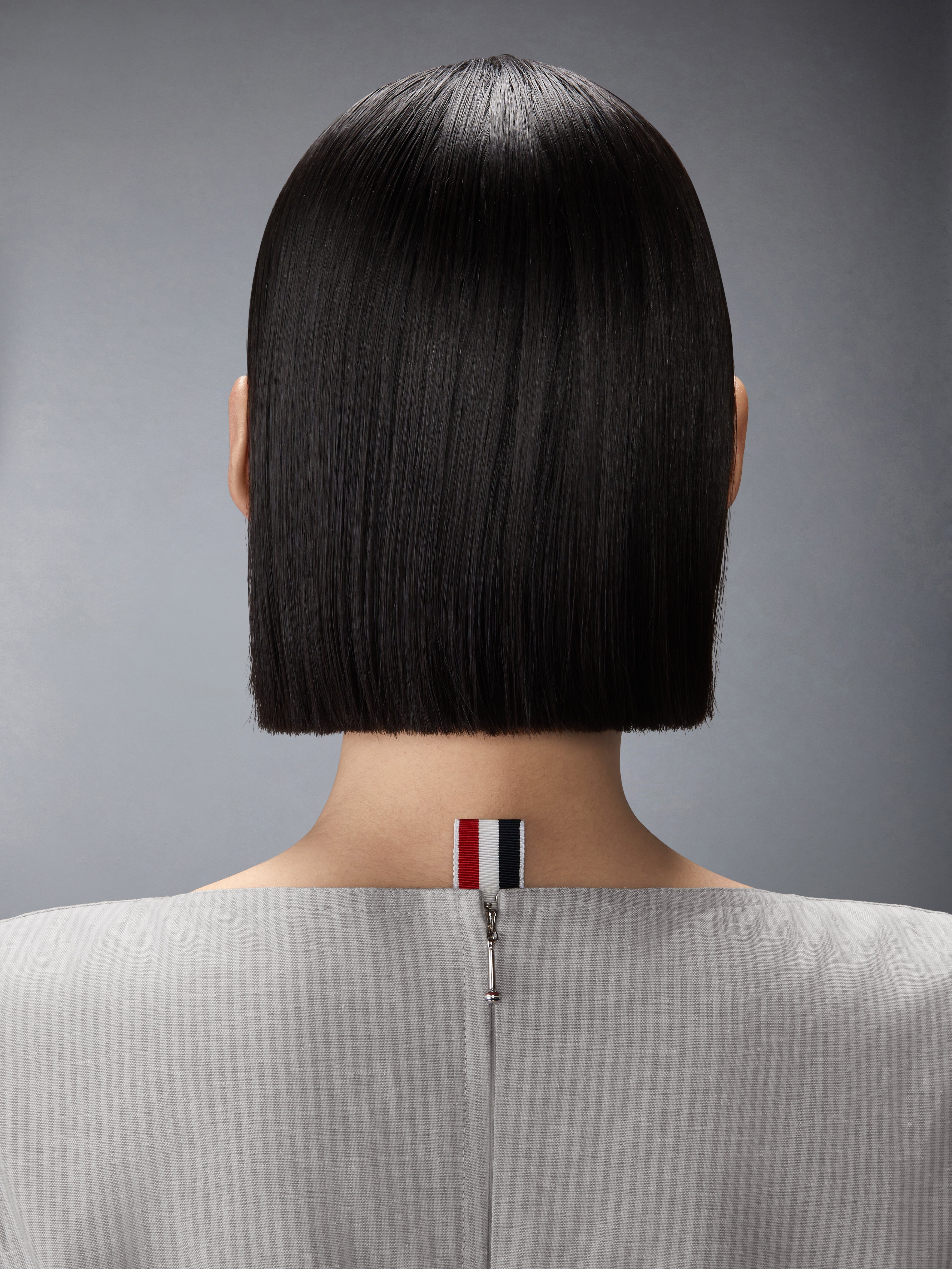TONAL UNIVERSITY STRIPE BOAT NECK DRESS - 6