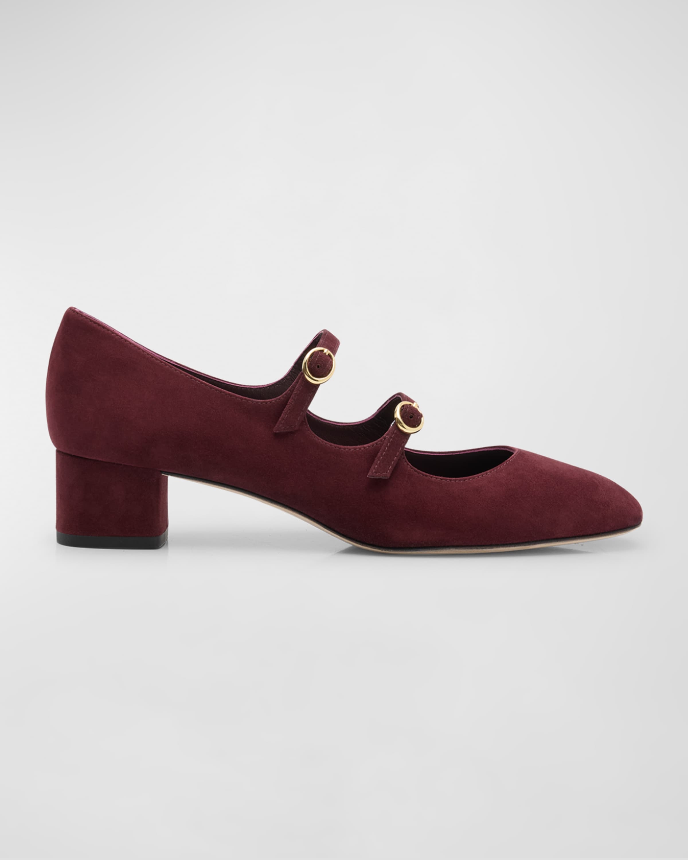 Benni Suede Mary Jane Ballerina Pumps - 1