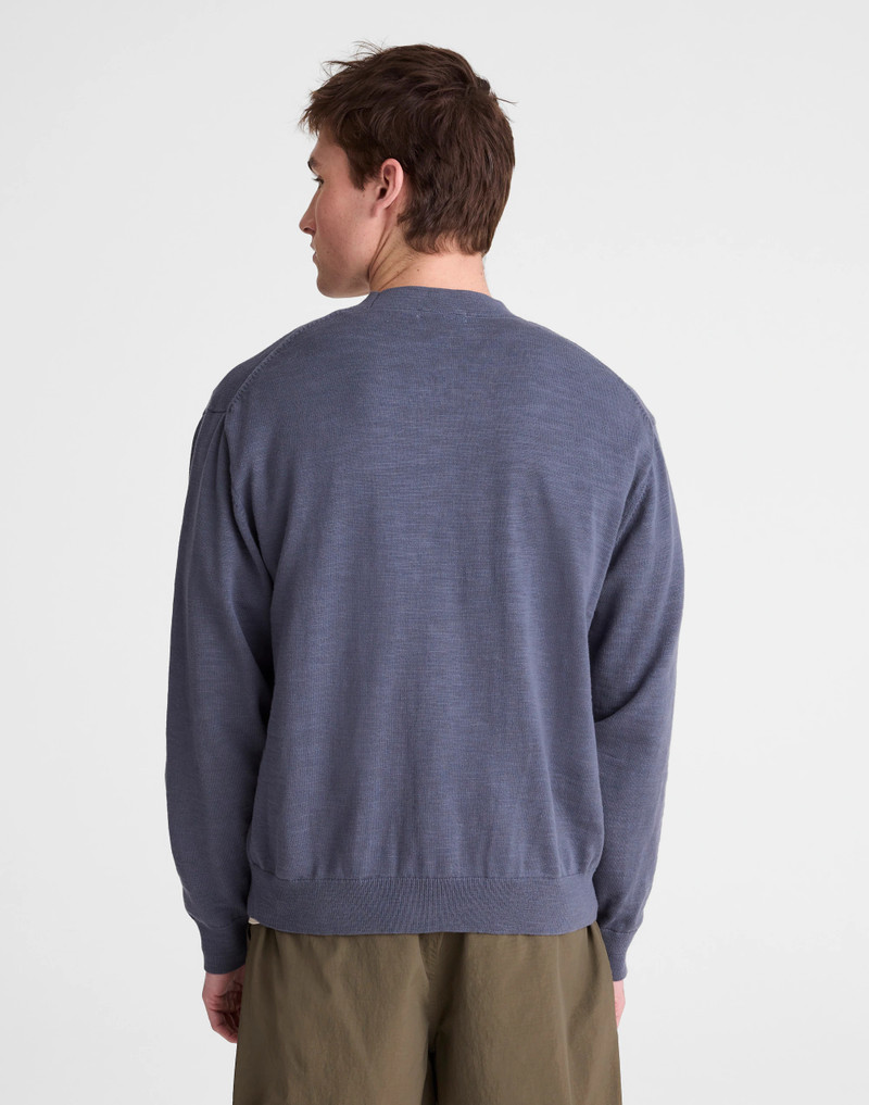 Madewell V-Neck Cardigan in Slub-Knit Cotton outlook