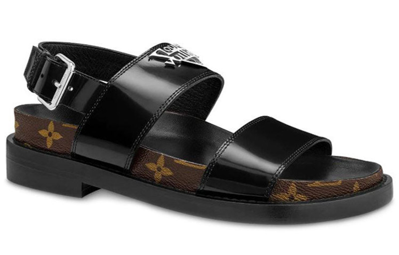 Louis Vuitton (WMNS) LOUIS VUITTON Crossroads sandals 'Black' 1A678C outlook
