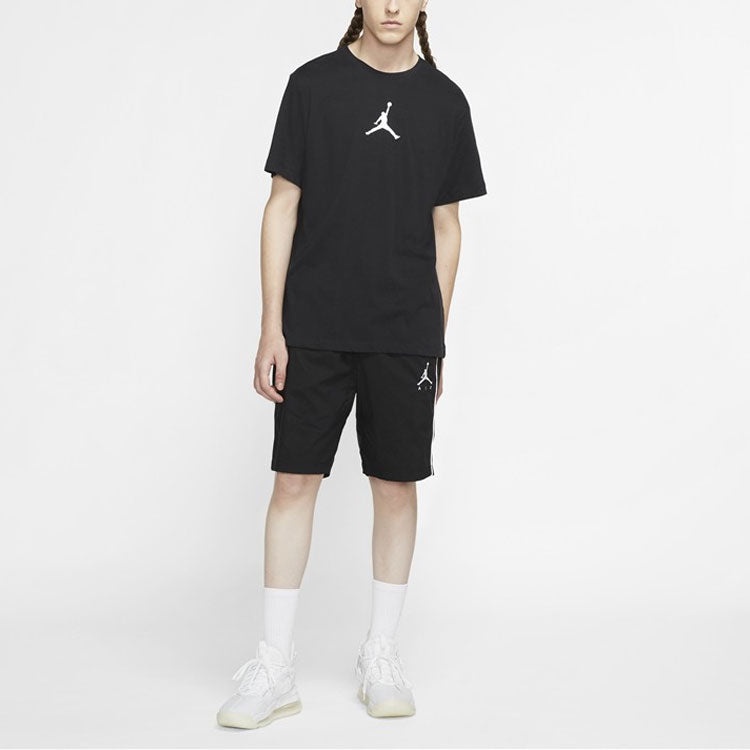 Air Jordan Jumpman Dfct Ss Crew Round-neck Short-sleeve Tee Men Black CW5191-010 - 5