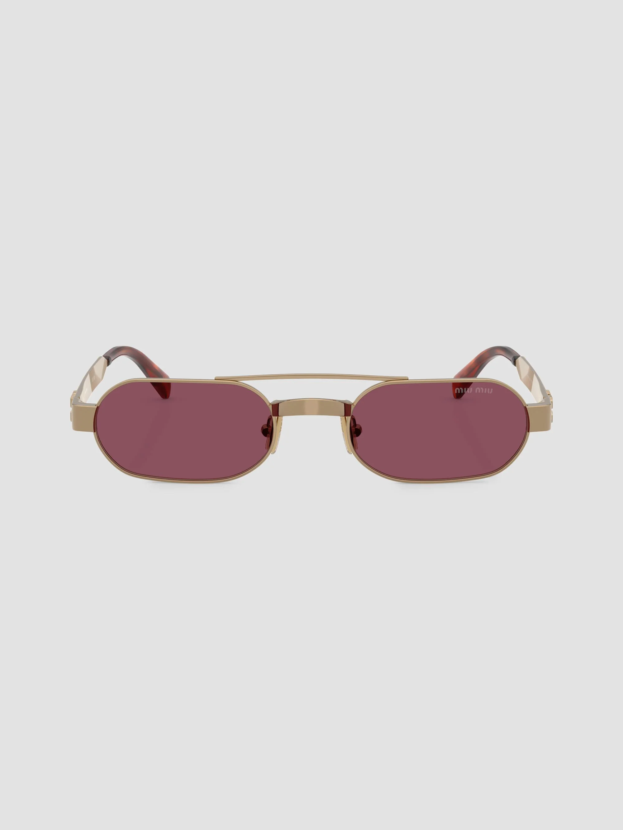 Women's 52MM Oval Sunglasses - Gold - 1