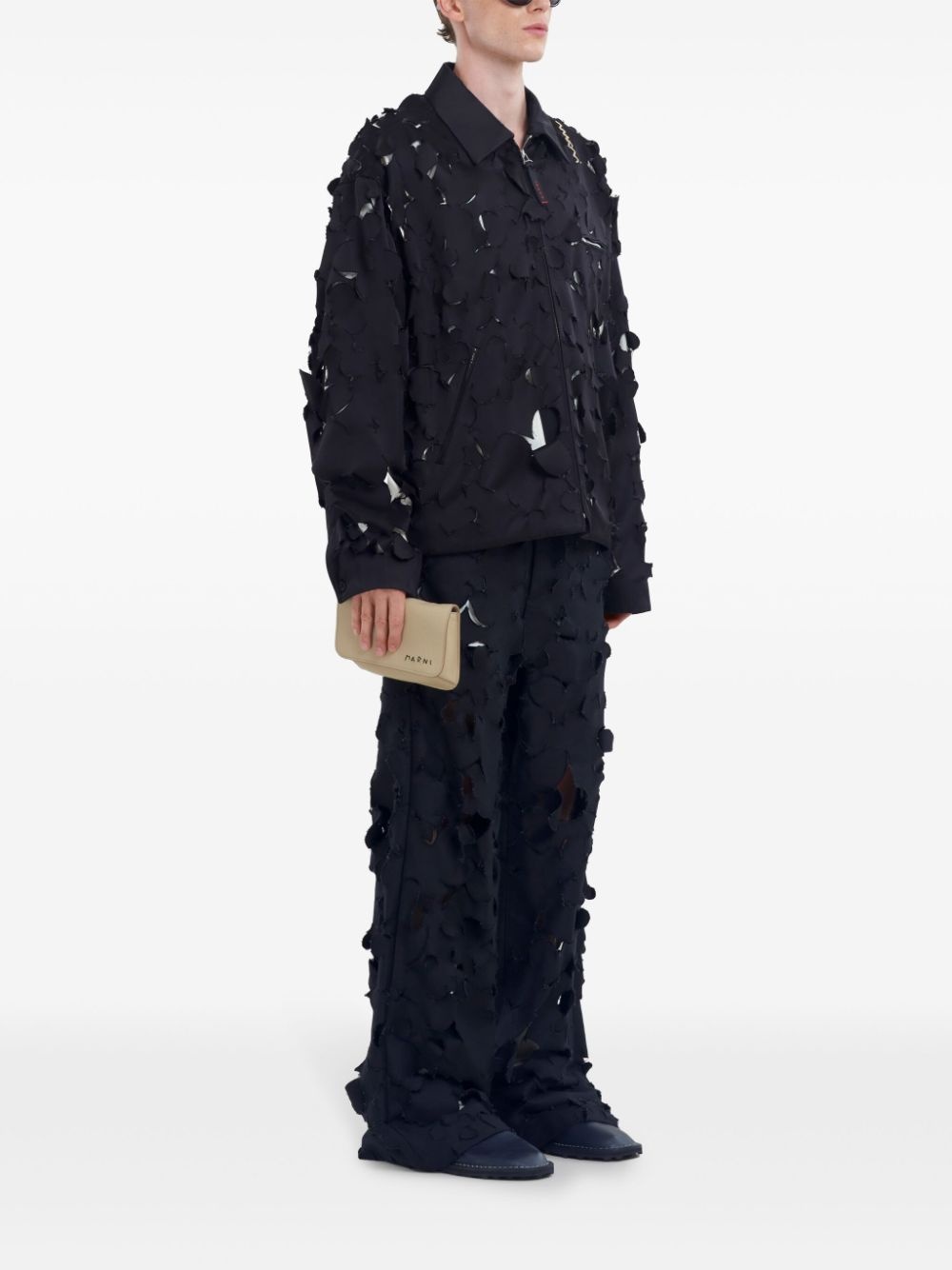 cut-out detailing trousers - 2