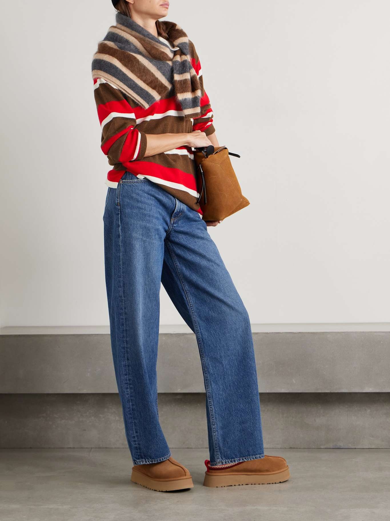 Oversized striped cashmere sweater Multi - 2