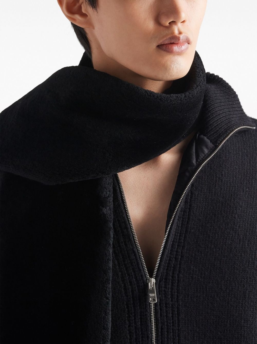 triangle-logo cashmere cardigan - 4